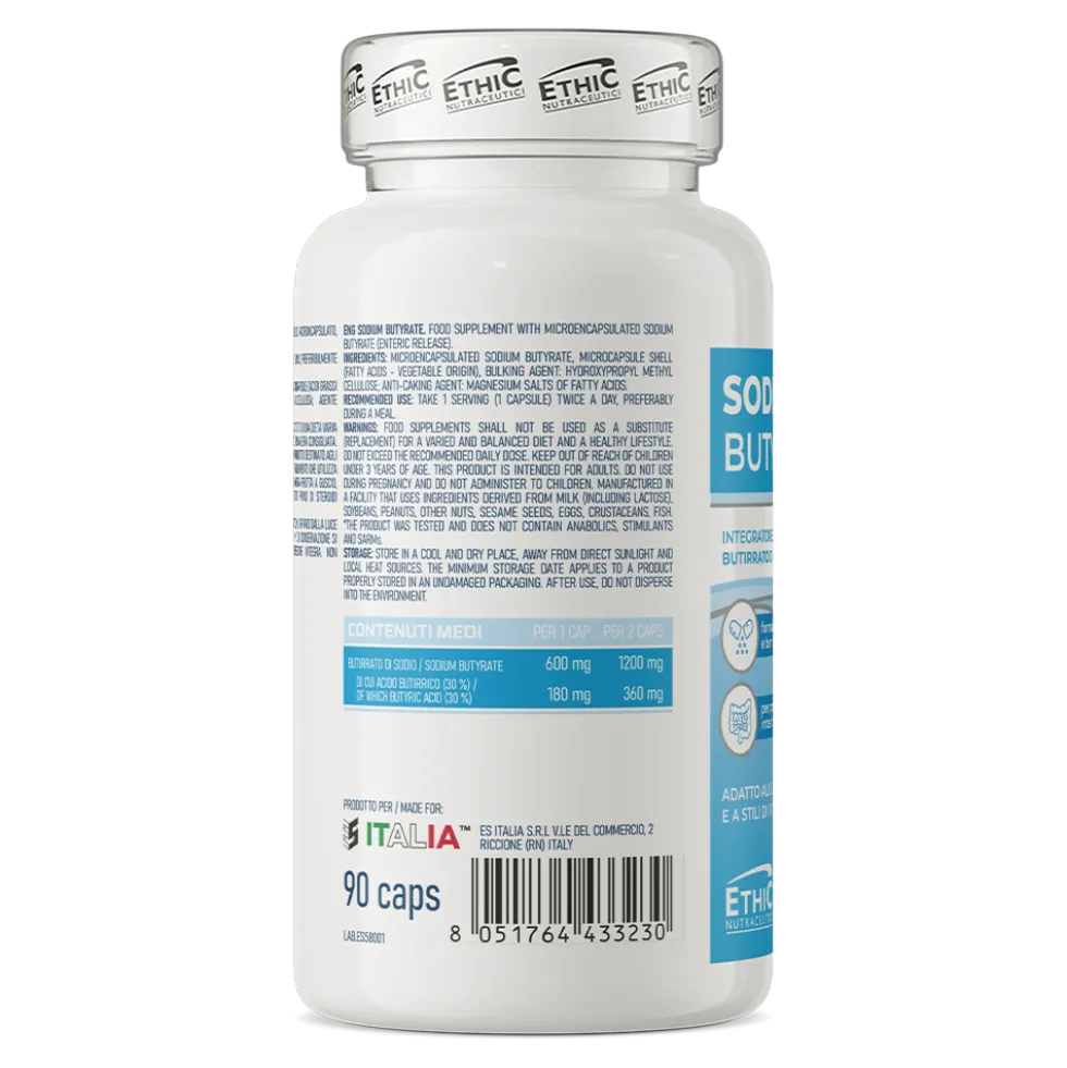 Ethic Nutraceutici Sodium Butyrate 90 kapsułek