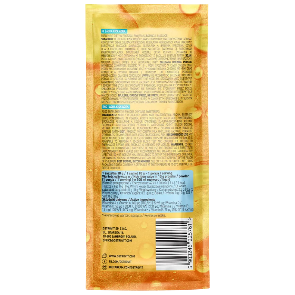 OstroVit Aqua Kick ADEK 10 g x 24 BOX