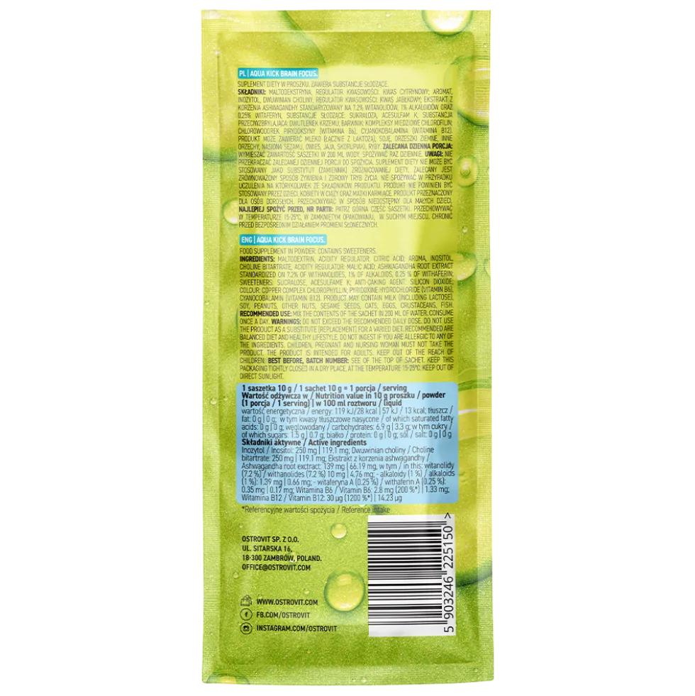 OstroVit Aqua Kick Brain Focus 10 g