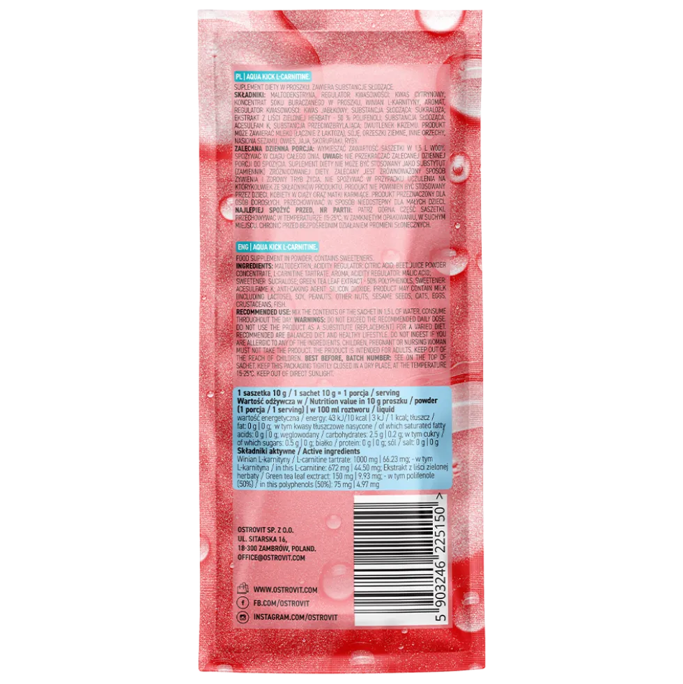 OstroVit Aqua Kick L-Karnityna 10 g