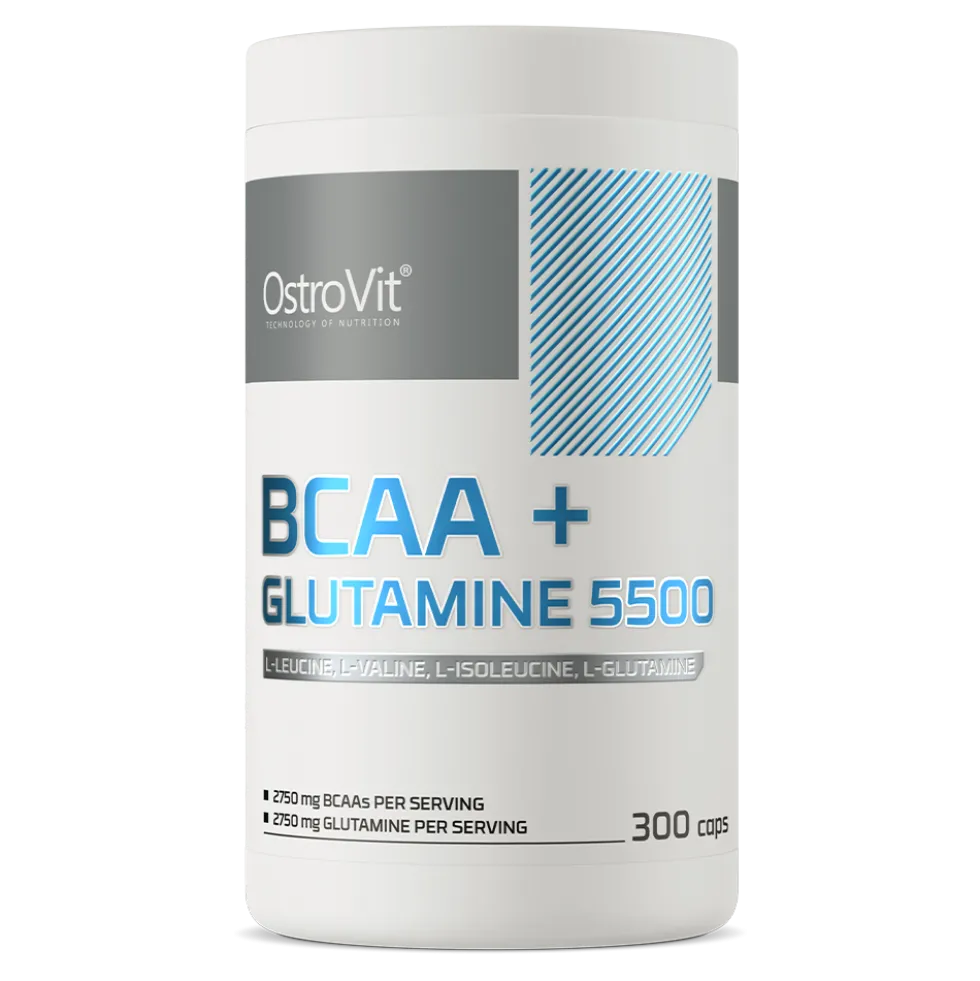 OstroVit BCAA + Glutamina 5500 mg 300 kapsułek