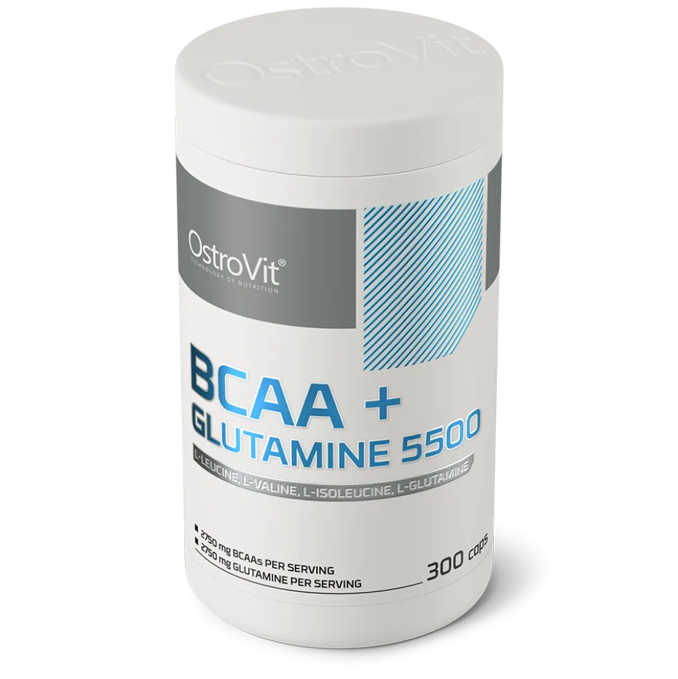 OstroVit BCAA + Glutamina 5500 mg 300 kapsułek