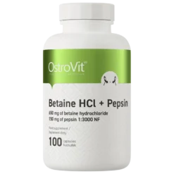 OstroVit Betaina HCl + Pepsyna 100 kapsułek
