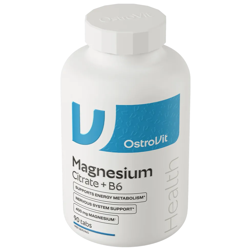OstroVit Cytrynian Magnezu 400 mg + B6 90 tabletek