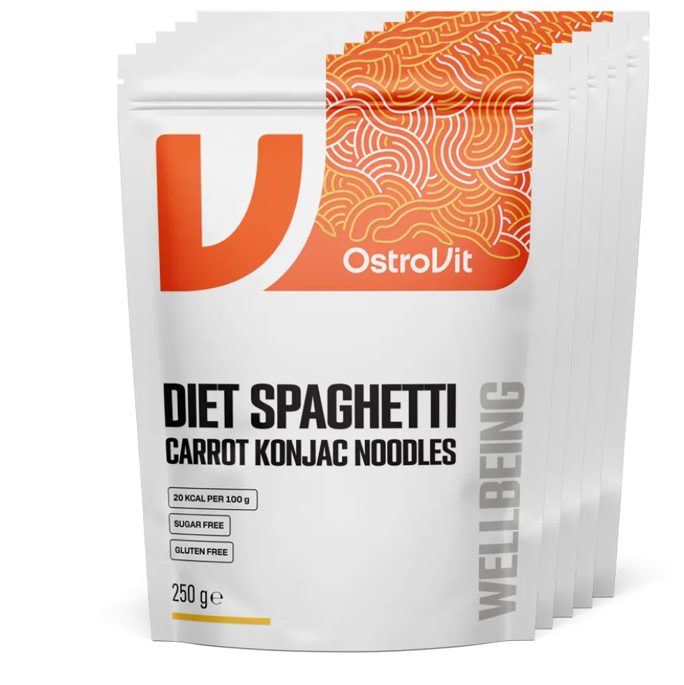 OstroVit Diet Spaghetti Carrot Konjac Noodles 5 x 250 g