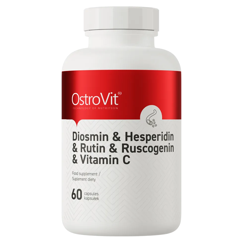 OstroVit Diosmina + Hesperydyna + Rutyna + Ruskogenina + Witamina C 60 kapsułek