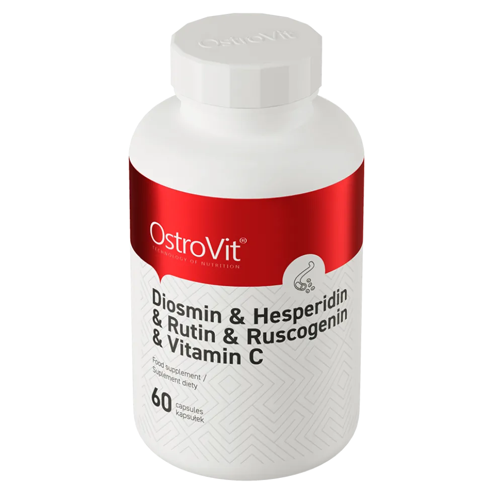 OstroVit Diosmina + Hesperydyna + Rutyna + Ruskogenina + Witamina C 60 kapsułek