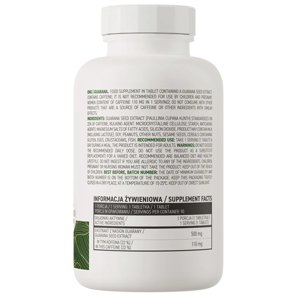 OstroVit Guarana VEGE 90 tabletek