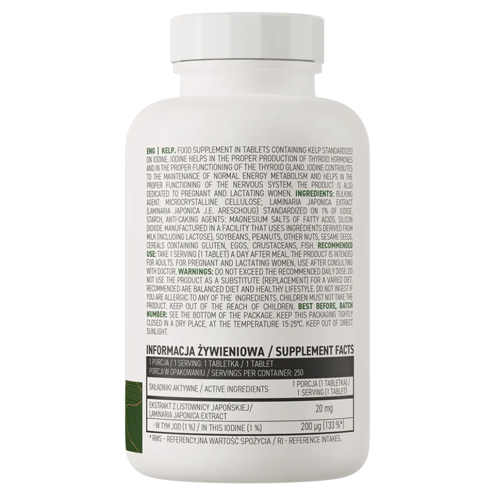 OstroVit Kelp VEGE 250 tabletek