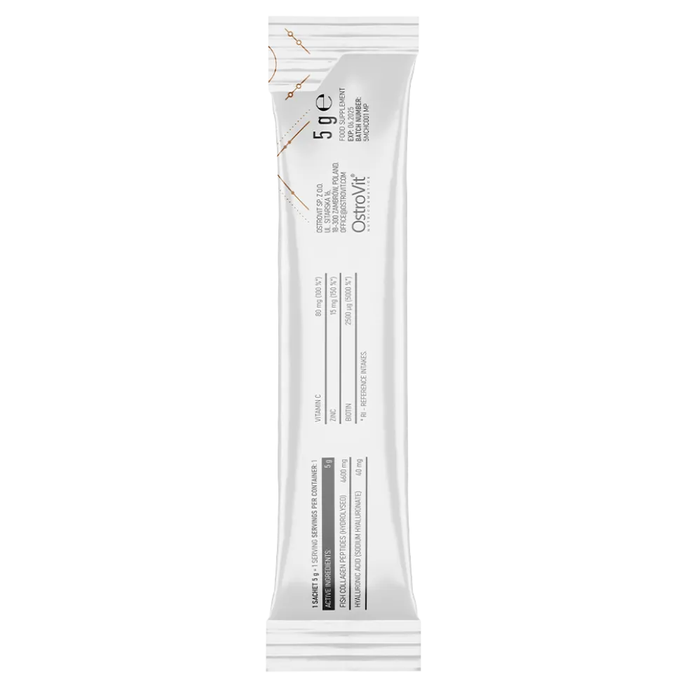 OstroVit Kolagen Morski + Kwas Hialuronowy + Witamina C 5 g x 30 BOX