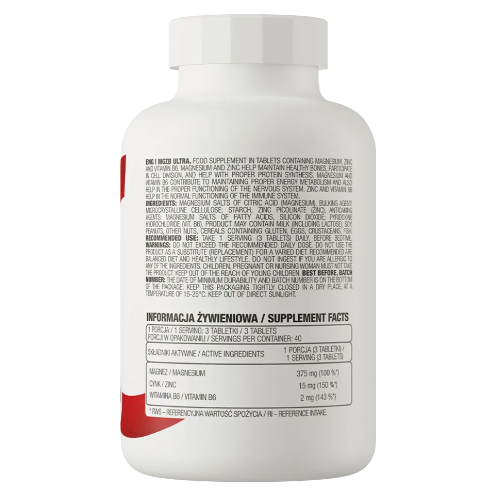 OstroVit MgZB Ultra 120 tabletek