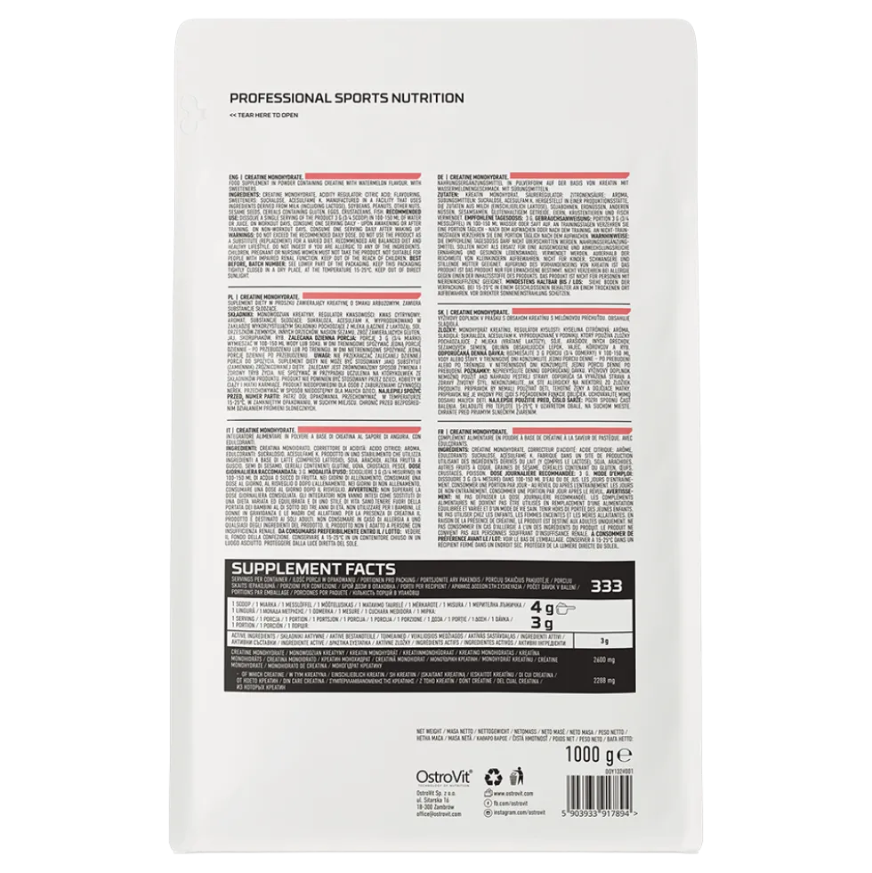OstroVit Monohydrat Kreatyny 1000 g
