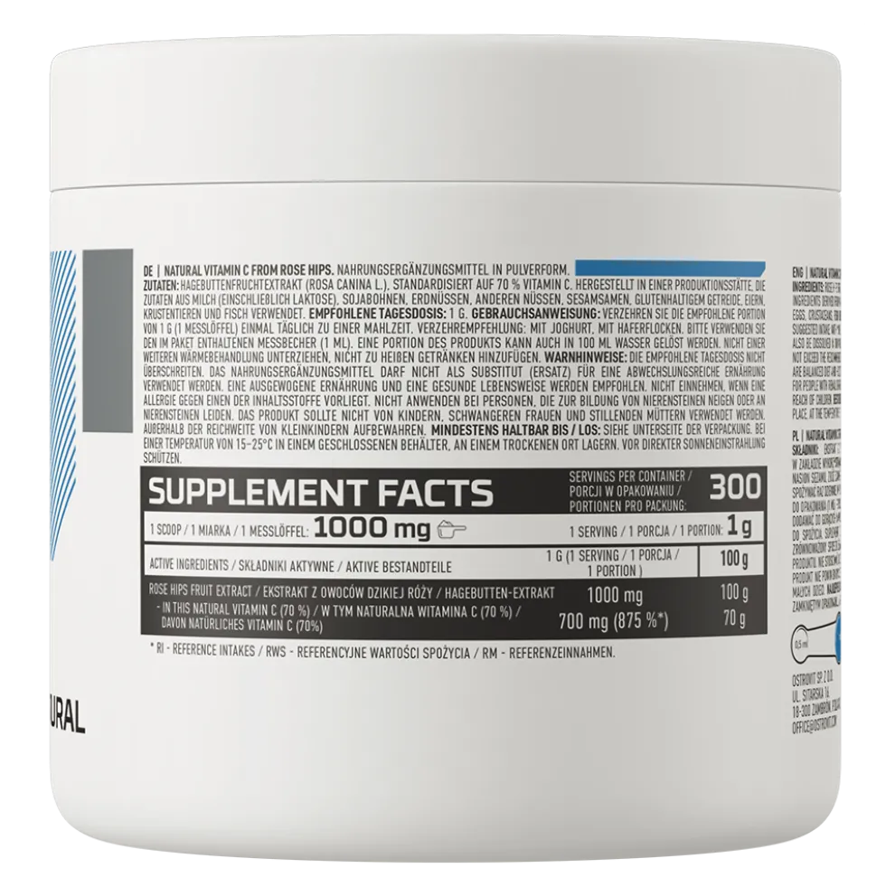 OstroVit Naturalna Witamina C z Dzikiej Róży 300 g