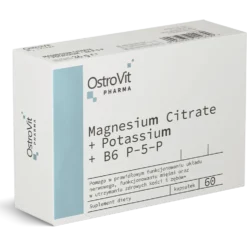 OstroVit Pharma Cytrynian Magnezu + Potas + B6 P-5-P 60 kapsułek