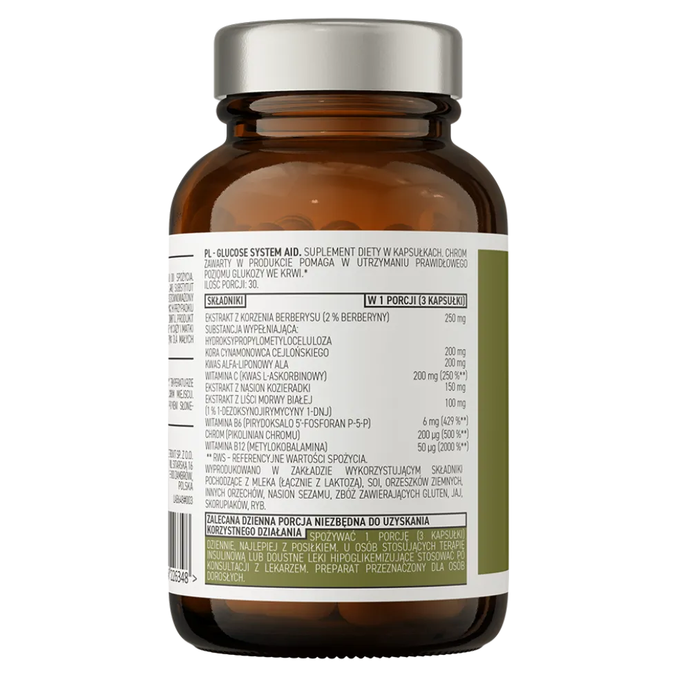 OstroVit Pharma Glucose System Aid 90 kapsułek