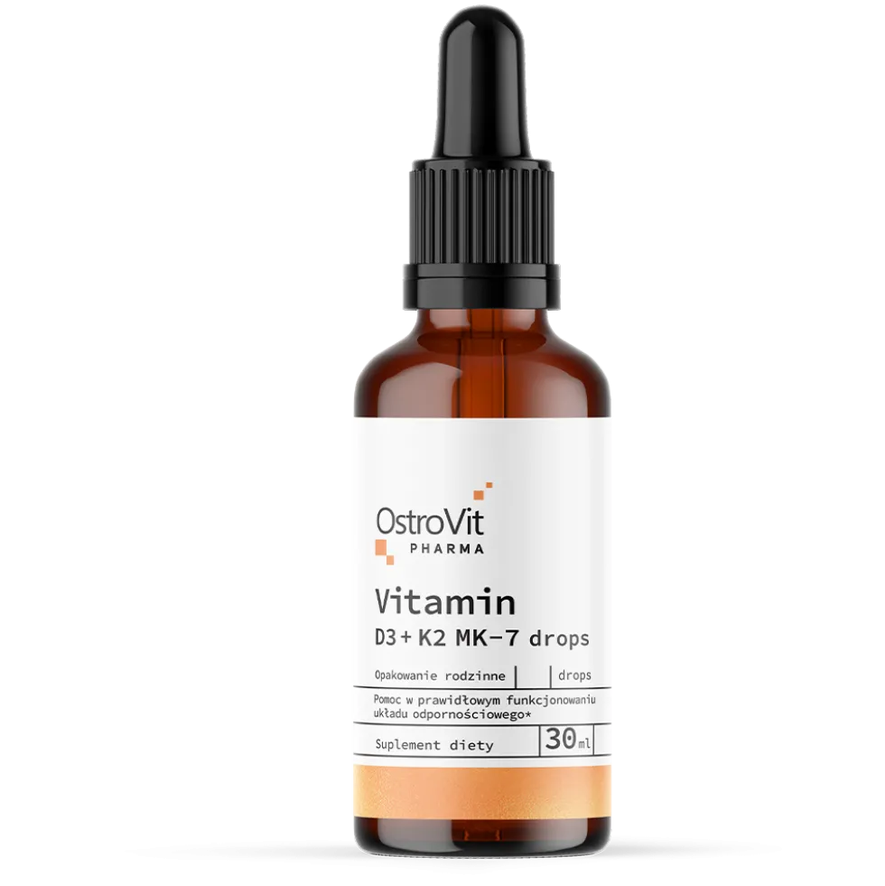 OstroVit Pharma Witamina D3 + K2 MK-7 w kroplach 30 ml