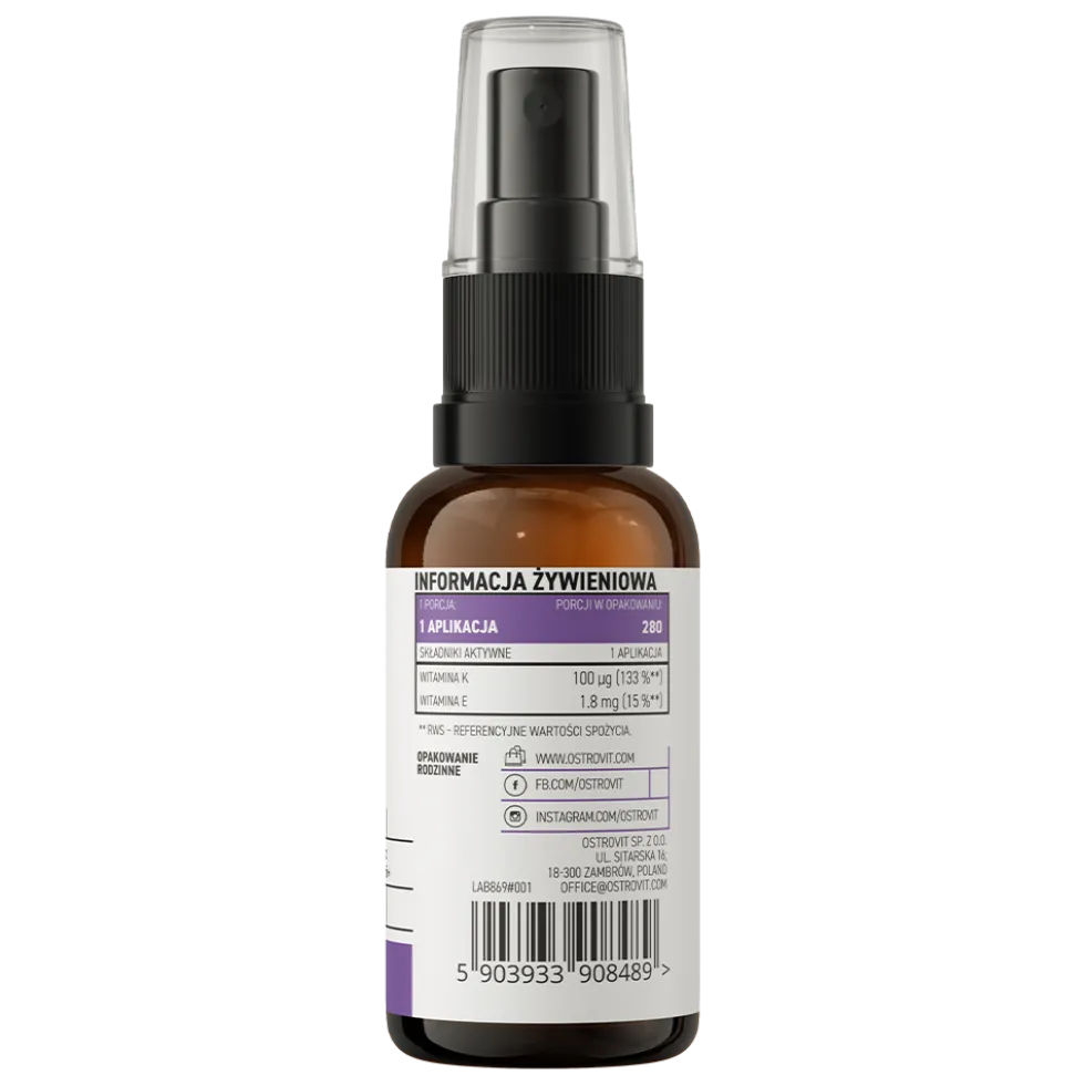 OstroVit Pharma Witamina K2 MK-7 w sprayu 30 ml