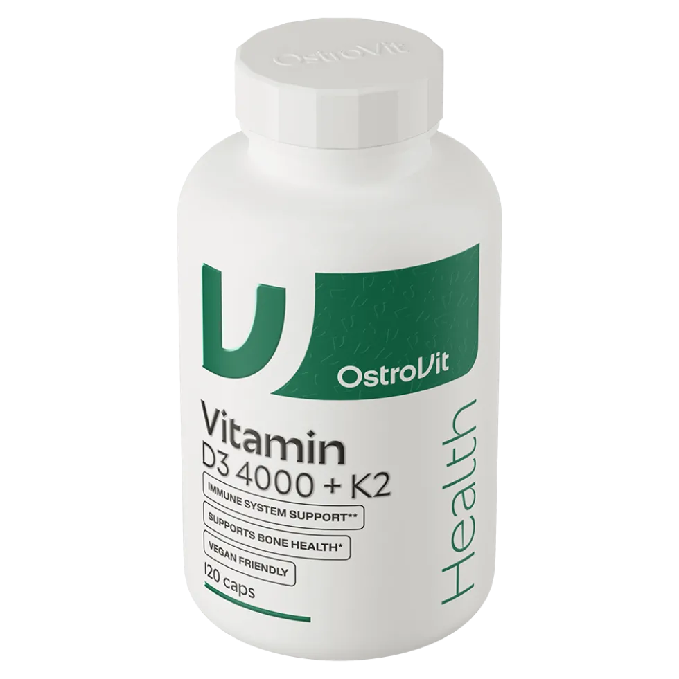 OstroVit Witamina D3 4000 IU + K2 VEGE 120 kapsułek