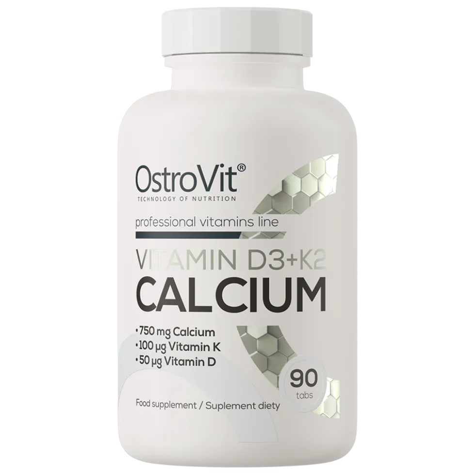 OstroVit Witamina D3 + K2 + Wapń 90 tabletek
